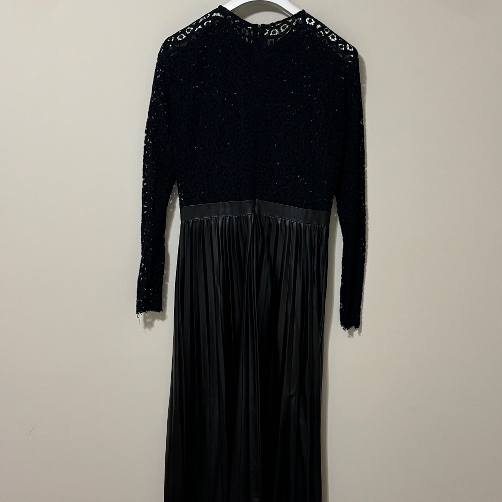 Zara Lace and leather dress